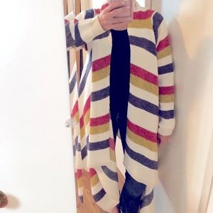 Baciano Open Front Long Cardigan Sweater